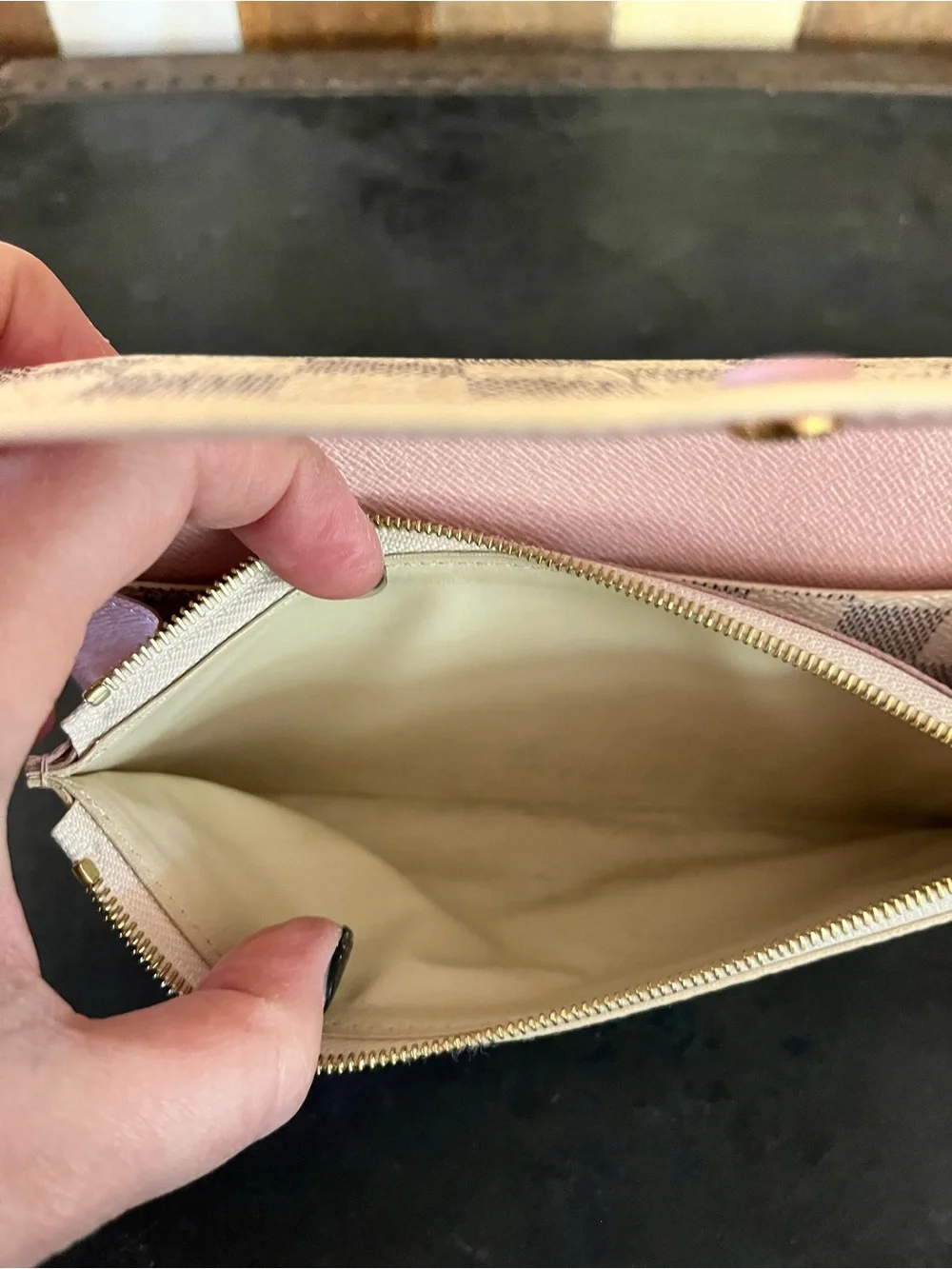 Authentic Louis Vuitton Damier Azur Emile wallet